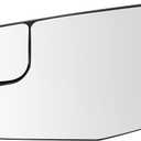 TRQ Left Mirror Glass Compatible with 2019-2021 Chevrolet Silverado 1500 GMC Sierra 1500
