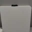 SIMPLI-MAGIC 4ft Plastic Folding Table, Indoor Outdoor Heavy Duty Portable/Handle, Lock for Picnic, Party, Camping - White