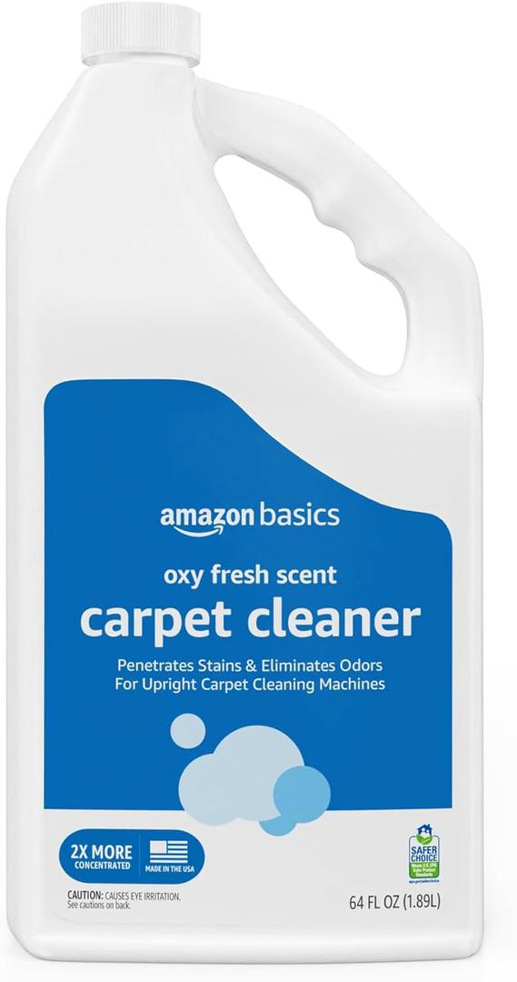 Amazon Basics Carpet Cleaner, Carpet Stain Remover, Fresh Scent, 64 fl oz, 