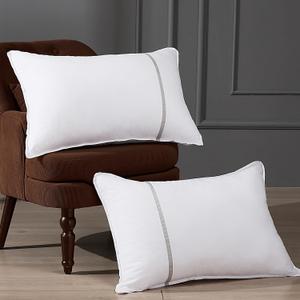 King Size Pillows Set of 2, Medium Firm Hotel Pillows for Sleeping, Cooling Bed Pillows for Side & Back Sleepers, Down Alternative Filling, 20 x 34 Inches