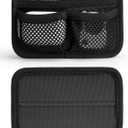 TACTICAL_GEEK TCM3 Mini EDC Organizer Board, Backpack Accessories with Open Pocket & Mesh Pocket, Utility Admin Bag Insert Panel Hook and Loop Modular Organizer for Daily Carry(Black)