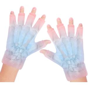 2pcs Finger Arthritis Compression Hand Ice Pack Gloves for Pain Relief, Adjustable Pink Wrist Ice Pack for Hot & Cold Therapies, Reusable Finger Ice Gloves Sleeve for Tendinitis, Carpal Tunnel