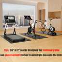 Cycleclub Bike Mat Compatible with Peloton Bike,Elliptical,Treadmill Mat, 6mm Thick, Under Exercise Bike Trainer Pad for Indoor Stationary Spin Bike Gym Equipment Hardwood Floor Carpet Protector
