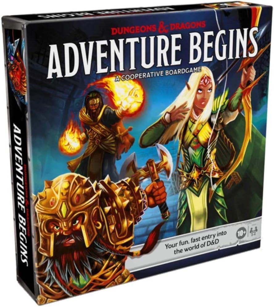 Hasbro Gaming Dungeons & Dragons Adventure Begins, Cooperative Fantasy Board Game, Fast Entry to The World of D&D, Family Game for 2-4 Players, 10 and Up