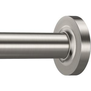 One-Piece Silver Tension Rod 41-73 inch Shower Curtain Rods