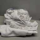 Gwine Pura White Curtains 84 inches Long for Bedroom, Light Filtering Thermal Insulated Noise Reducing Window Curtain for Living Room, Elegant Solid Soft Panel Drapes, Each 50Wx84L, 2 Panels