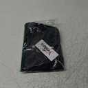 Yeokou Women's Cotton Linen Short Overalls Casual Summer Bib Shortalls with Pockets M Black