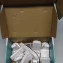 Door Lever Locks (4 Pack) - Prevents Toddlers from Opening Doors - Durable ABS with 3M Adhesive - Easy One-Hand Operation for Adults, No Tools Needed (White)