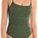La Blanca Women's One Piece Swimsuit Lingerie Tummy Control Bathing Suit, Size 4