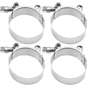 4Pcs T Bolt Hose Clamp, Adjustable Hose Clamps, Stainless Steel Turbo Intake Intercooler Hose Clamp for Tube Automotive Radiator lntercooler (1.75 inch Hose Clamp 51-57MM) 4Pcs T Bolt Hose Clamp, Adjustable Hose Clamps, Stainless Steel Turbo Intake Intercooler Hose Clamp for Tube Automotive Radiator lntercooler (1.75 inch Hose Clamp 51-57MM)