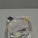 2 Packs RV Propane Hoses with Gauge, 18 Inch Stainless Steel Braided Camper Tank Hose,Rv lp Gas Hoses Connector for Standard Two-Stage Regulator, 40Lb 250PSI, 1/4" NPT /QCC1 Fittings