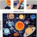 Kids Rugs for Playroom Educational Rug for Learn The ABC Alphabet, Soft Machine Washable Non-Slip Cute Carpet for Classroom Toddler Nursery Kids Room Decor Mat