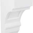 Wealrit White Corbel Bracket Decorative Shelf Bracket PU Corbel 3.3" W x 4.9" D x 9.8" H