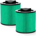 2-Pack DXVC6914 HEPA Filter Compatible  Fit for 6-16 Gallon Wet/Dry Vacs  Replaces DXV06P, DXV09P, DXV10P, DXV10PL, DXV10SA, DXV12P, DXV14P, DXV16P