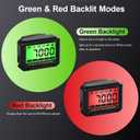 Small Engine Tachometer, Digital Tachometer Tach Gauge with Clip, Inductive Hour Meter Battery Replacement for Gas Small Engine Cropper Generator Lawn Mower RV Chainsaws Outboard Motor