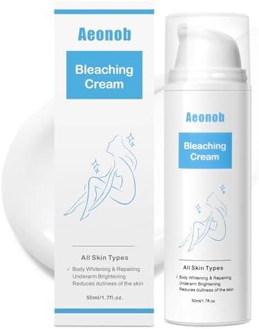 Aeonob Skin Cream for Intimate Area, Dark Spot Remover for Body, Vitamin C Skin Lightening Cream for Underarms, Knees, Elbows, Inner Thighs, Bikini Line (1.7FL.OZ.)