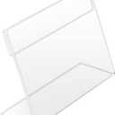 Acrylic Sign Holder with Horizontal Slanted Back, Clear Plastic Sign Holder Picture Photo Frames, Office Desktop for Flyer Document Paper Display Stand, Clear Acrylic Business and Store Sign Holders