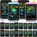 Zhehao 20 Pcs LCD Writing Tablet for Kids 6.5 Inch Colorful Doodle Board LCD Writing Board Kids Portable Electronic Drawing Board Erasable Drawing Pad Reusable Writing Pad for Kid (Black, Blue, Pink)