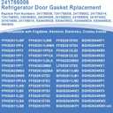 Upgraded 241786006 Refrigerator Door Gasket Replacement for 241786006, 7241786006, 241786002, 241786014, 7241786002 Compatible with Frigidaire Kenmore Electrolux Crosley Refrigerator Door Seal