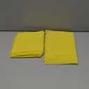 DUOBAO Chiffon Backdrop Curtain 96 Inch Length 2 Panel 29 Inch Width Wedding Backdrop Drapes Yellow Sheer Curtains Panels Tulle Fabric Photography Backdrops for Party