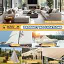 2 x Canvas Repair Tape, 3.2 x 63 Inch Waterproof Heavy Duty Fabric Tape for Furniture, Self Adhesive Canvas Repair Patches for Boat Covers, Sofas, Tents, Louge Chairs, Canopy, Awning Black