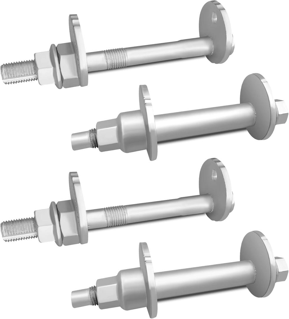 Lower Control Arm Cam Bolts Kit 48409-60020 48190-60020 Fit for Toyota 4Runner 2003-2009 FJ Cruiser 2007-2010 Tacoma 2005-2016, Front Alignment Camber Toe Adjustment Bolts, 2 Pack for Both Side