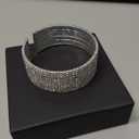 Sparkly Classic Multi-layer Big Wide Crystal Rhinestone Cuff Bracelet for Women Bridal Wedding Formal Prom Jewelry