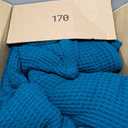 Knit Throw Blanket for Couch, Soft Cozy Fluffy Knitted Blanket for Sofa, Bed, Gift for Women Girls Home Decor (Blue, Throw 50"x60")
