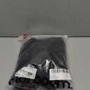 Florboom Women's Square Neck Lantern Long Sleeve Mini Dresses Chiffon Casual Flowy Fall Dress (Black, XL)