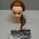 Mannequin Head with 80% Human Hair - Straight, 26"-28" Doll Head for Cosmetology & Hairdresser (#27 Light Brown)