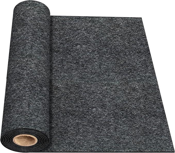 Garage Mats Oversize Garage Floor Paking Mat for Under Car, 8.8 x 22 Ft Non-Slip Gray Garage Flooring Carpets, Absorbent Oil Garage Parking Mat, Waterproof Mats