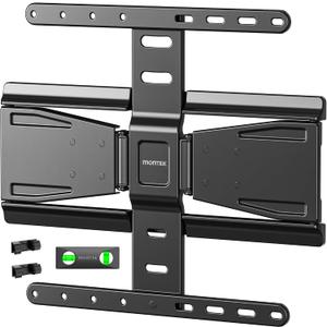 monTEK 0.77" Ultra Slim TV Wall Mount for 37-75 Inch TVs, Thin Low Profile Full Motion TV Wall Mount with Articulating Dual Arms, 4X Weight Tested, Max VESA 400x400mm, Fits 16/18" Studs
