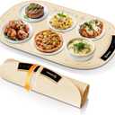 IGREEN Food Warming Mat Portable Electric Warming Tray, Rollable Silicone Heating Pad with 3 Heat Settings & Auto Shut-Off Buffet & Kitchen Food Warmer for Parties, Family Meals & Everyday Use