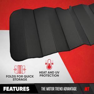 Front Windshield Sun Shade, Sunshade for Car Truck SUV - Blocks UV Rays Sun Visor Protector