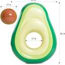 Jasonwell Inflatable Avocado Pool Float Floatie with Ball Water Fun Large Blow Up Summer Beach Swimming Floaty Party Toys Lounge Raft for Adults (XL)
