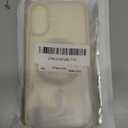 Magnetic for iPhone 17 Case, [Compatible with MagSafe] [with 1 Tempered Glass Screen Protector] Translucent Matte Shockproof Anti-Scratch Phone Cover, Antique White