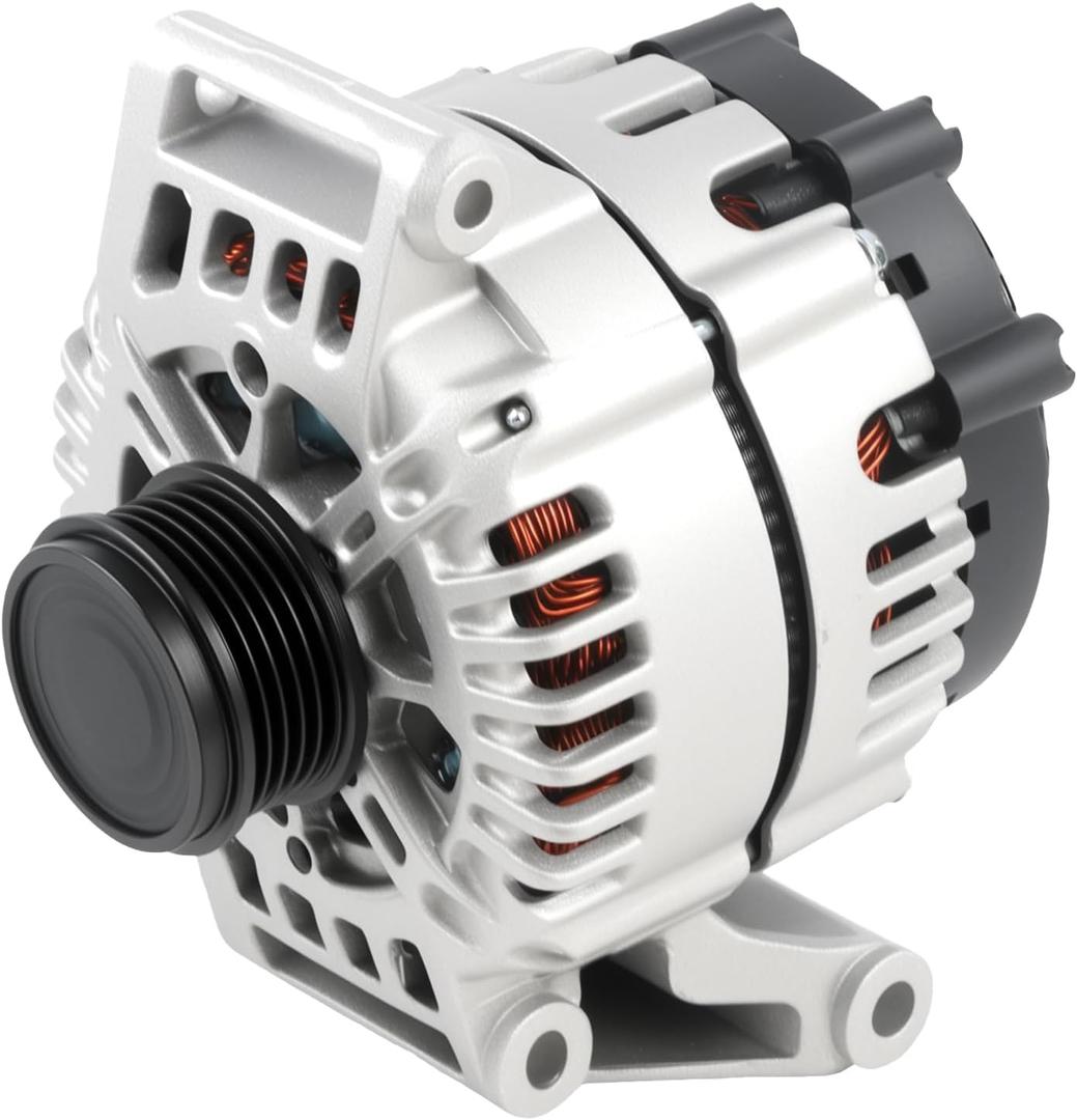 11144 Alternator for 2006-2009 for Pontiac for Solstice 2.4L, 2006-2008 for G6 2.4L, 2005 for Grand Am 2.2L,2007-2010 for Saturn for Sky 2.4L l4, 120A 12V Car Alternators OE 208727A