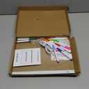 LED Note Board with Colors 12-Color Illuminated Acrylic Drawing Board - Dry-Erase Night Light with Stand for Home/Office/Gift/Festival (12" W x 8.5" H (White)