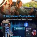 LIHAN Bluetooth 5.4 Car Adapter FM Transmitter, USB-C PD 30W & QC3.0 18W Fast Charging, HiFi Bass EQ, CVC Hands-Free Calls, Siri Google Assistant, Wireless Radio Adapter for 12V/24V Cars/Trucks/Vans