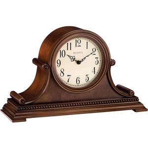 Bulova B1514 Asheville Mantel Clock, Brown Cherry