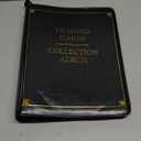 9 Pocket 3 Ring Leather TCG Binder for Baseball, Trading Game, and Sports Card, 50 Pages, Holds 900 Cards (10.8 x 13.5 x 2.8 In)