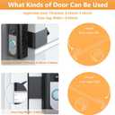 QIBOX Anti-Theft Video Doorbell Mount Compatible with Video Doorbell 4/3/3 Plus/2/1/(2020 Release), Adjustable No-Drill Mounting Bracket Wedge Adapter Holder Accessories for Home Rentals Office Room