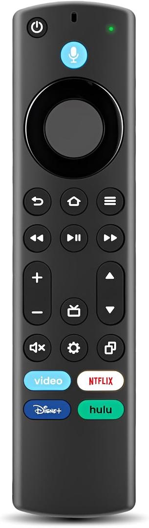 Replacement Remote for Fire TV, with Alexa Voice Control, Compatible with Insignia Toshiba TCL Hisense Amazon Fire TV Edition, Simple Setup