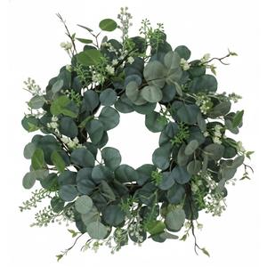 HD 24in Eucalyptus/Berry Spiral Wreath