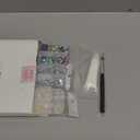 Hair Face Gems Rhinestone with Makeup Glue, Flat Back Colorful Jewels Crystal Rhinestone Half Round AB Pearl Kit, Wax Pencil Tweezer and Brush for Face Eyes Hair Body Makeup