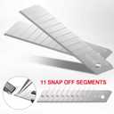 HIEMIE Tools 60Pcs 18mm Utility Knife Replacement Snap off Blades 60 DegreeBlades for Utility Knife and 18mm Box Cutter - Razor Sharp SK4 Steel
