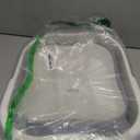 Collapsible Pedicure Foot Spa Bath Massager for Dry Cracked Feet, Feet Soaking Tub with Massage Acupoint, Pedicure Foot Soak Basin Plastic Bucket with Handle(White)