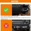 for Jeep JL Front Bumper Fog Light Trim Cover Compatible with Jeep Wrangler JL JLU Gladiator JT 2018-2024 Carbon Fiber Exterior Accessories 4pcs