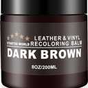 STARTSO WORLD Leather Recoloring Balm, Dark Brown Leather Repair Kit for Furniture, Leather Dye, Leather Color Restorer for Couches, Leather Couch Paint | Repair, Restore Faded & Scratched Leather