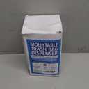 IMPRESA Trash Bag Dispenser Wall Mount - 50-Count Gray Plastic Holder - Under-Sink & Garage Installation - Garbage Bag Storage - Kitchen Organization & Storage